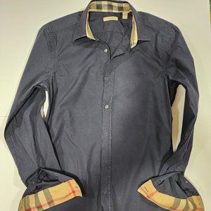 Burberry Dark Blue Dress Shirt